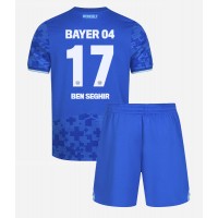 Fotballdrakt Barn Bayer Leverkusen Eliesse Ben Seghir #17 Tredjedraktsett 2025-26 Kortermet (+ Korte bukser)